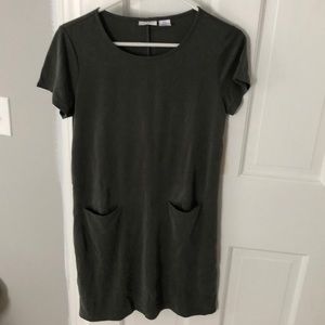 Sigrid Olsen Green Pocket shift Dress SZ S